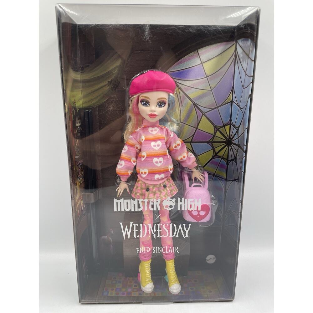 NEW Monster High Wednesday Enid Sinclair Doll Mattel NEW HXJ05